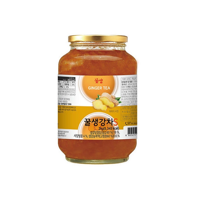 꽃샘 꿀생강차S 2kg 1박스 6개